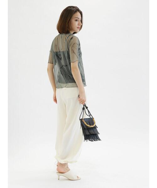 Te chichi（テチチ）の「リネンライクパラシュートパンツ（その他パンツ・レディース・ブラック/オフホワイト/カーキ・F）」の7枚目の写真