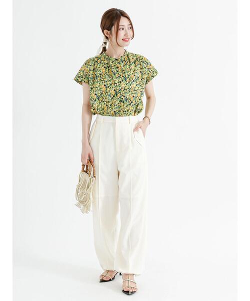 Te chichi（テチチ）の「リネンライクパラシュートパンツ（その他パンツ・レディース・ブラック/オフホワイト/カーキ・F）」の14枚目の写真