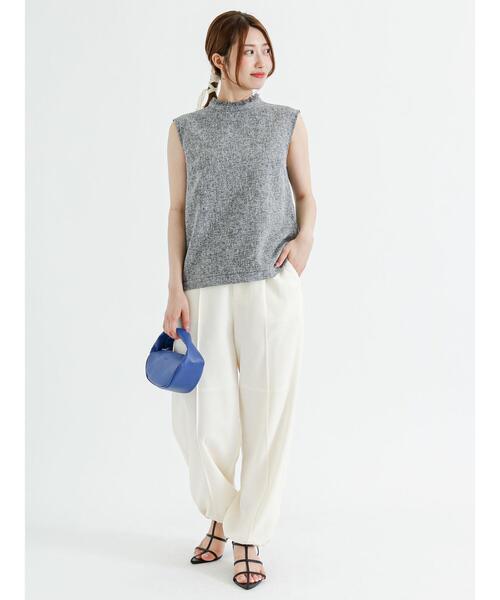 Te chichi（テチチ）の「リネンライクパラシュートパンツ（その他パンツ・レディース・ブラック/オフホワイト/カーキ・F）」の15枚目の写真