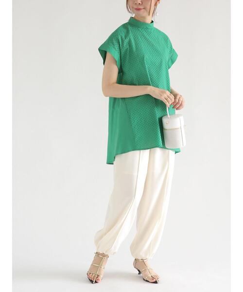 Te chichi（テチチ）の「リネンライクパラシュートパンツ（その他パンツ・レディース・ブラック/オフホワイト/カーキ・F）」の16枚目の写真