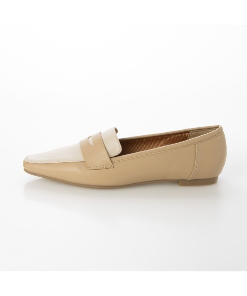 EVOL(イーボル)の「【EVOL】ソフトスクエアコインローファー IV5221(ローファー・レディース・ベージュ/ブラック/シルバー・25.0cm/24.5cm/24.0cm/23.5cm/23.0cm/22.5cm/22.0cm)」の5枚目の写真