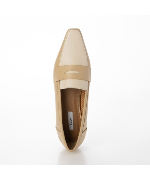 EVOL(イーボル)の「【EVOL】ソフトスクエアコインローファー IV5221(ローファー・レディース・ベージュ/ブラック/シルバー・25.0cm/24.5cm/24.0cm/23.5cm/23.0cm/22.5cm/22.0cm)」の7枚目の写真