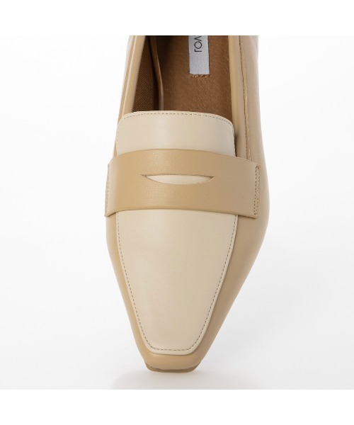 EVOL(イーボル)の「【EVOL】ソフトスクエアコインローファー IV5221(ローファー・レディース・ベージュ/ブラック/シルバー・25.0cm/24.5cm/24.0cm/23.5cm/23.0cm/22.5cm/22.0cm)」の8枚目の写真