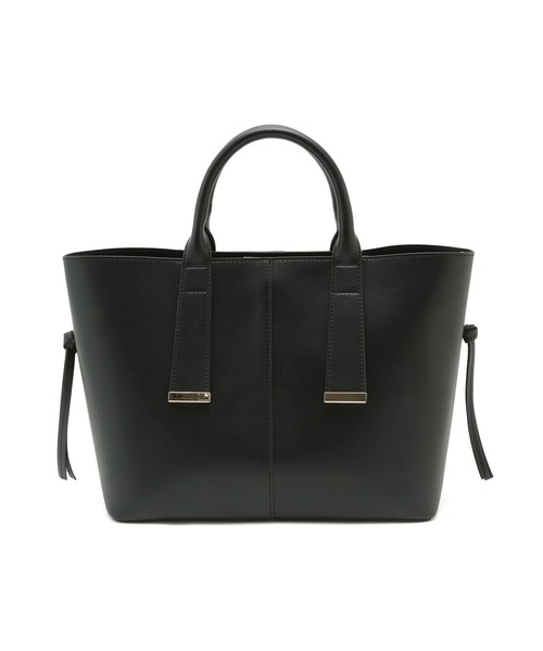 VIS（ビス）の「【A4収納】ゴールド金具付きノットトートバッグ/通勤