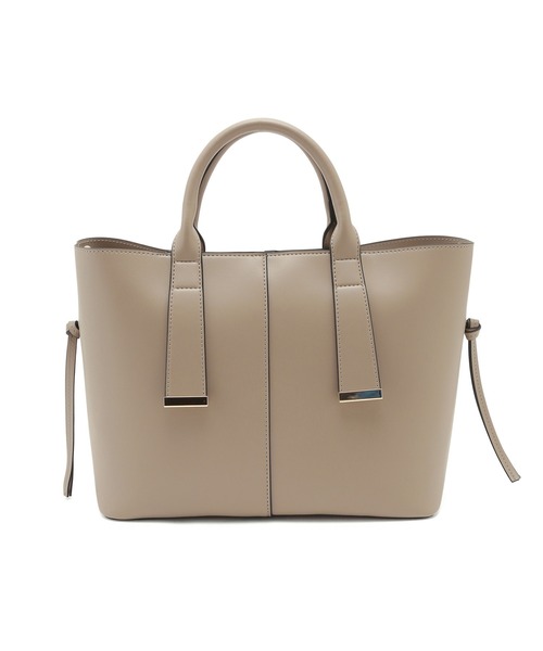 VIS（ビス）の「【A4収納】ゴールド金具付きノットトートバッグ/通勤・通学対応（トートバッグ・レディース・ブラック/ダークブラウン/ベージュ・FREE）」の20枚目の写真