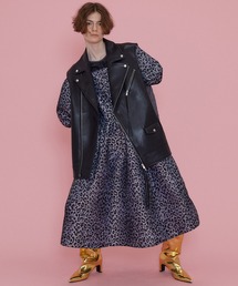 【極美品】MAISON SPECIAL 2WAYパフジャガードワンピース　ピンク jacquard piping dress【sax】 – BUNNY APARTMENT