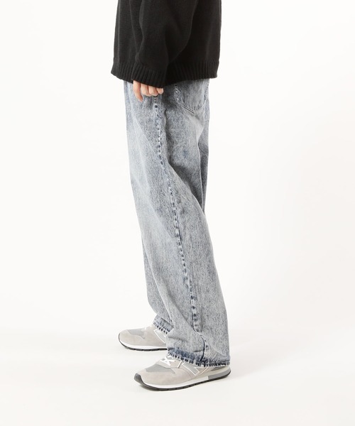 TopIsm（トップイズム）の「ワイドストレート デニムパンツ（デニムパンツ・メンズ・ワンウォッシュ/ブラック系その他3/ケミカルウォッシュ/ブラック系その他/ブラック系その他2・LL/L/M）」の12枚目の写真