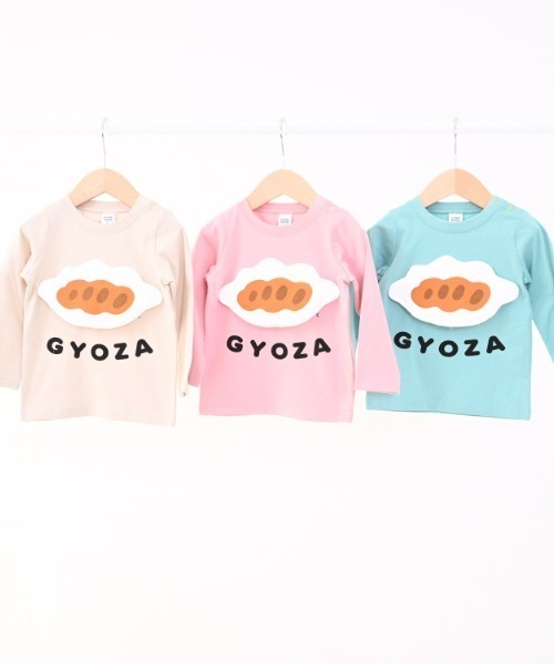 CHEEK ROOM（チークルーム）の「CHEEK ROOM/チークルーム ぎょうざロングＴシャツ（Tシャツ/カットソー・キッズ・ピンク/サンドベージュ/グリーン・100cm/130cm/80ｃｍ/120cm/110cm/90cm）」の9枚目の写真