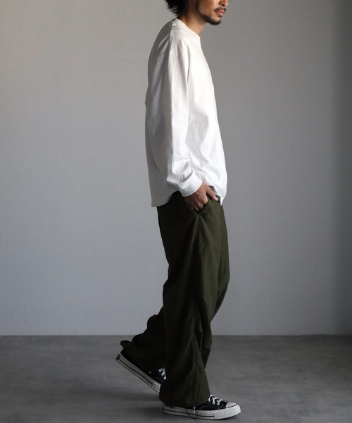 セール】ナイロン オーバーサイズ ルーズ ワイド パラシュート