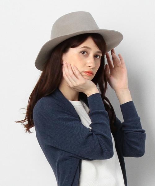 Another Edition（アナザーエディション）の「ベーシックツバヒロナカオレHAT/AE Basic ﾂﾊﾞﾋﾛﾅｶｵﾚHAT（ハット・レディース・ブラック/グレー/ベージュ/オリーブ・ﾌﾘ-）」の6枚目の写真