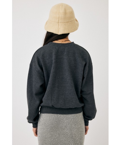 MOUSSY(マウジー)の「MOUSSY METALLIC LOGO プルオーバー(スウェット・レディース・ブラック/ホワイト/ブルー・FREE)」の7枚目の写真