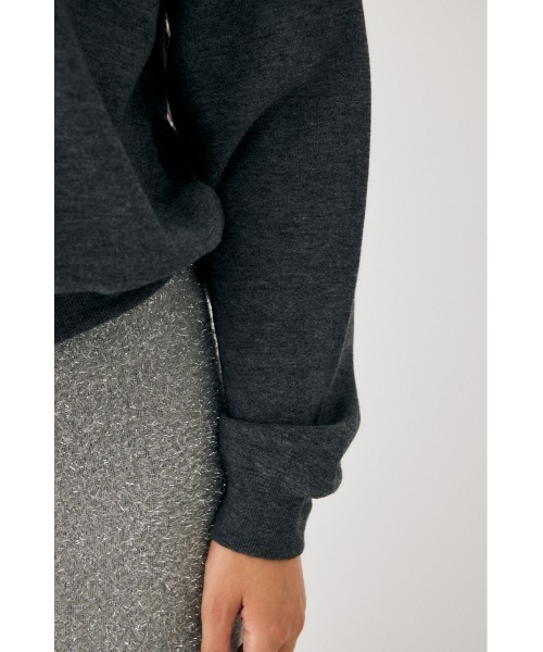 MOUSSY(マウジー)の「MOUSSY METALLIC LOGO プルオーバー(スウェット・レディース・ブラック/ホワイト/ブルー・FREE)」の9枚目の写真