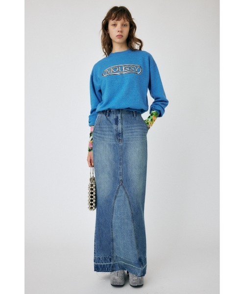 MOUSSY(マウジー)の「MOUSSY METALLIC LOGO プルオーバー(スウェット・レディース・ブラック/ホワイト/ブルー・FREE)」の13枚目の写真