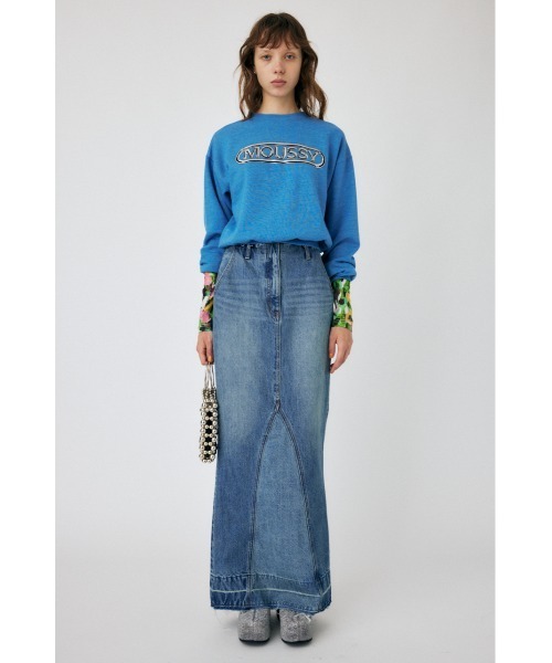 MOUSSY(マウジー)の「MOUSSY METALLIC LOGO プルオーバー(スウェット・レディース・ブラック/ホワイト/ブルー・FREE)」の14枚目の写真