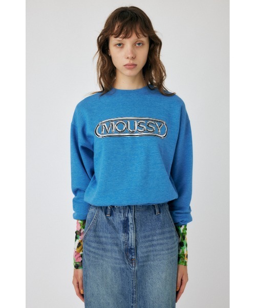 MOUSSY(マウジー)の「MOUSSY METALLIC LOGO プルオーバー(スウェット・レディース・ブラック/ホワイト/ブルー・FREE)」の15枚目の写真