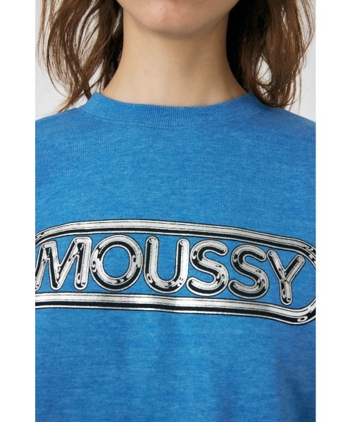 MOUSSY(マウジー)の「MOUSSY METALLIC LOGO プルオーバー(スウェット・レディース・ブラック/ホワイト/ブルー・FREE)」の18枚目の写真