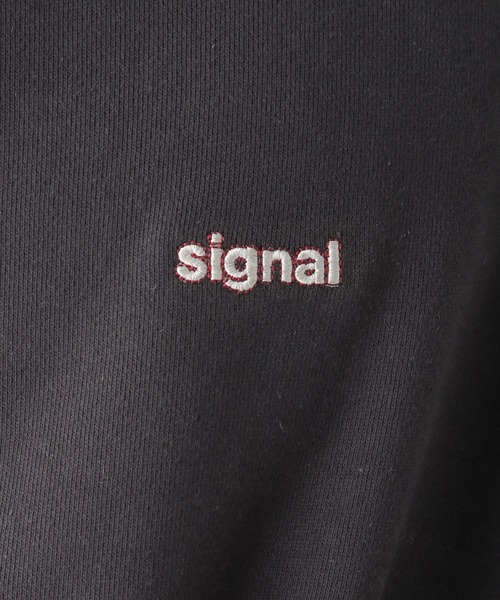 SIGNAL SPORTS(シグナルスポーツ)の「【SIGNAL SPORTS】ワンポイント刺繍/ステッチカラー裏毛スウェット(スウェット・メンズ・ブラック/パープル/イエロー/オレンジ・MEDIUM/LARGE)」の15枚目の写真