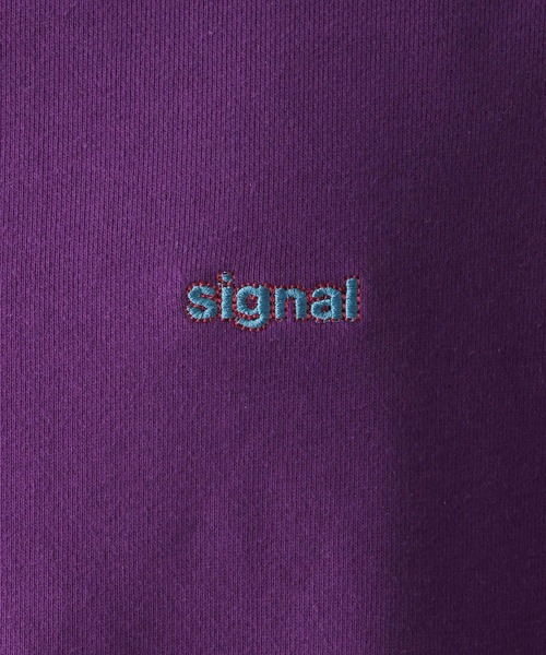 SIGNAL SPORTS(シグナルスポーツ)の「【SIGNAL SPORTS】ワンポイント刺繍/ステッチカラー裏毛スウェット(スウェット・メンズ・ブラック/パープル/イエロー/オレンジ・MEDIUM/LARGE)」の18枚目の写真