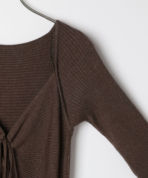 Heather（ヘザー）の「2WAYホルターネックワンピース　980647（ワンピース・レディース・ブラウン/ブラック/ブルー・FREE）」の6枚目の写真