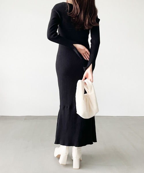 Heather（ヘザー）の「2WAYホルターネックワンピース　980647（ワンピース・レディース・ブラウン/ブラック/ブルー・FREE）」の18枚目の写真