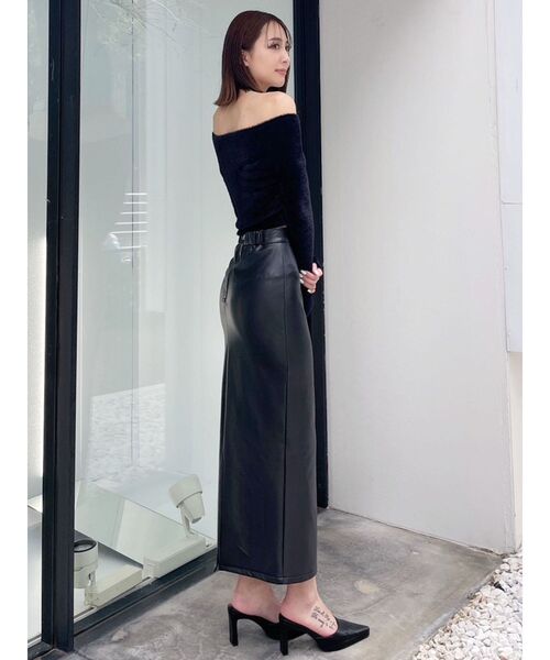 GYDA（ジェイダ）の「2WAY シャギーダブルZIP ニットトップス（ニット/セーター・レディース・オフホワイト/ブラック・FREE）」の11枚目の写真