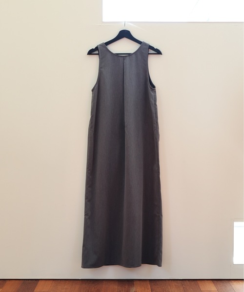 ULEULA(ウルア)の「ZIPロングワンピース/前後2WAY(ワンピース・レディース・チャコールグレー/ブラック・FREE)」の7枚目の写真