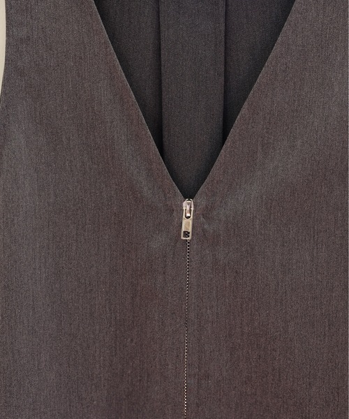 ULEULA(ウルア)の「ZIPロングワンピース/前後2WAY(ワンピース・レディース・チャコールグレー/ブラック・FREE)」の21枚目の写真