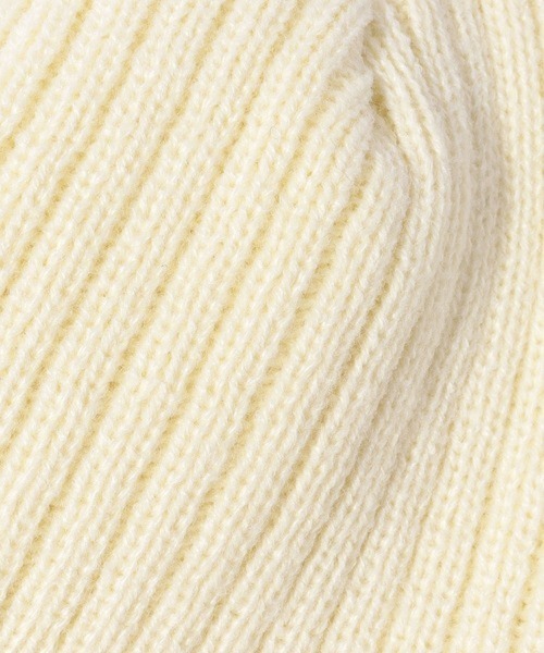 Dickies（ディッキーズ）の「【Dickies】 CALIF LOGO WAPPEN KNIT CAP（ニットキャップ/ビーニー・メンズ・オフホワイト/グレー/オレンジ/ブラック/インディゴブルー・F）」の8枚目の写真