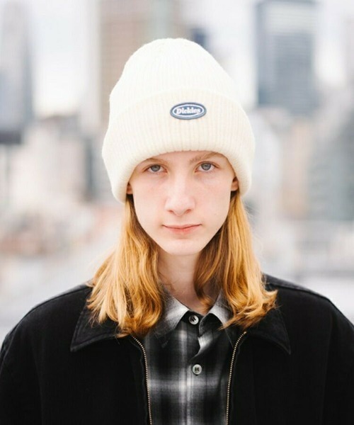 Dickies（ディッキーズ）の「【Dickies】 CALIF LOGO WAPPEN KNIT CAP（ニットキャップ/ビーニー・メンズ・オフホワイト/グレー/オレンジ/ブラック/インディゴブルー・F）」の11枚目の写真