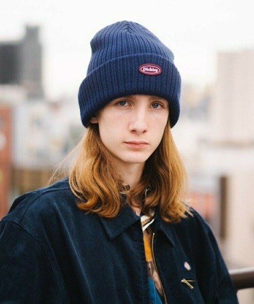 Dickies（ディッキーズ）の「【Dickies】 CALIF LOGO WAPPEN KNIT CAP（ニットキャップ/ビーニー・メンズ・オフホワイト/グレー/オレンジ/ブラック/インディゴブルー・F）」の13枚目の写真