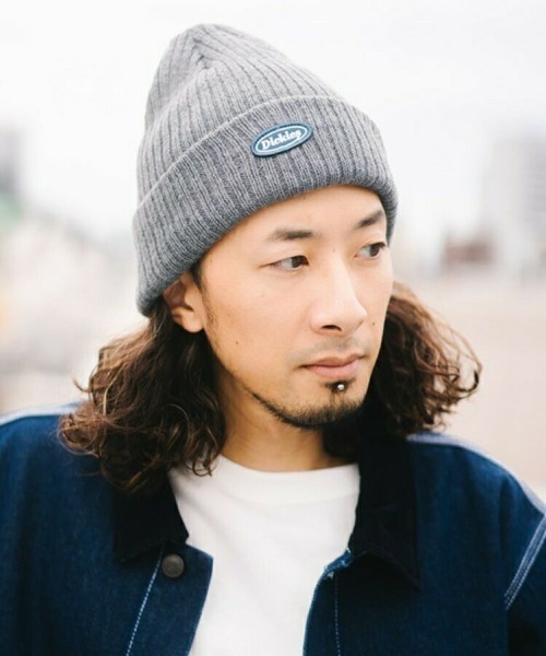 Dickies（ディッキーズ）の「【Dickies】 CALIF LOGO WAPPEN KNIT CAP（ニットキャップ/ビーニー・メンズ・オフホワイト/グレー/オレンジ/ブラック/インディゴブルー・F）」の15枚目の写真