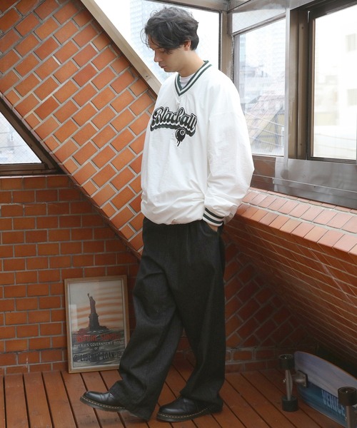 8(eight)(エイト)の「ナイロンV/Nプルオーバー(ナイロンジャケット・メンズ・ブラック/グリーン系その他/オフホワイト・MEDIUM/LARGE/X-LARGE)」の10枚目の写真