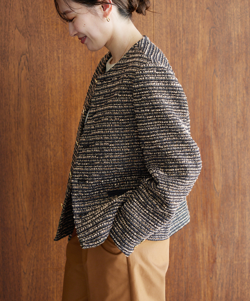 IENA（イエナ）の「【COUTURE D`ADAM/クチュールドアダム】別注 ツイードスペンサージャケット（その他アウター・レディース・ブラック・FREE）」の18枚目の写真