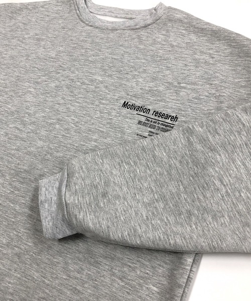 diante オーバースウェット　gray Nicholas オーバーサイズ クルーネック スウェット｜スウェット