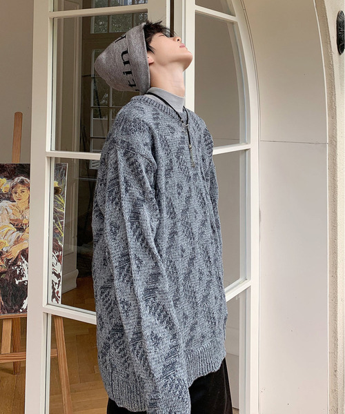 neos(ネオス)の「【neos -addictive design-】ルーズシルエット 球心 ネイティブ 総柄 クルーネック プルオーバー ニット セーター(ニット/セーター・メンズ・ブラウン/ホワイト/グレー/ブラック・X-LARGE/LARGE/MEDIUM)」の19枚目の写真