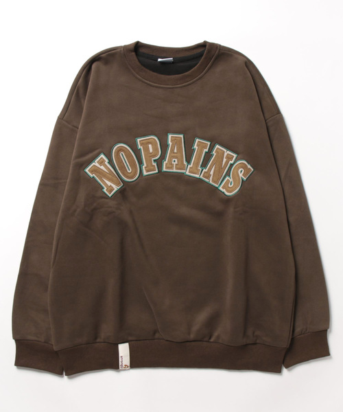 aimoha（アイモハ）の「aimoha outdoor　ワッペン刺繍  クールネックプルオーバー　スウエット（スウェット・レディース・ベージュ/ブラック/チョコ・LARGE/MEDIUM/X-LARGE）」の15枚目の写真