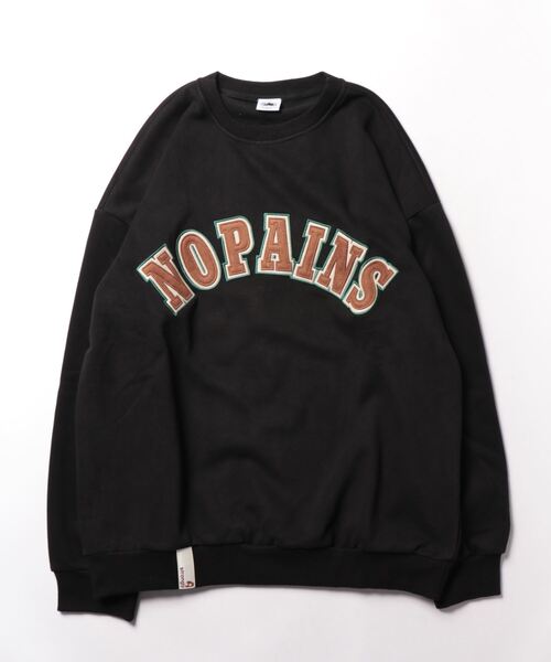 aimoha（アイモハ）の「aimoha outdoor　ワッペン刺繍  クールネックプルオーバー　スウエット（スウェット・レディース・ベージュ/ブラック/チョコ・LARGE/MEDIUM/X-LARGE）」の14枚目の写真