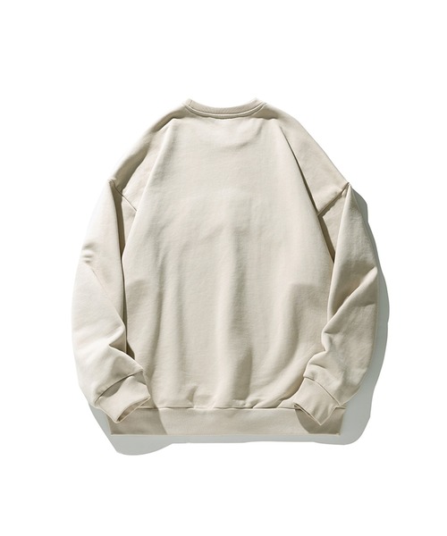 aimoha（アイモハ）の「aimoha outdoor　ワッペン刺繍  クールネックプルオーバー　スウエット（スウェット・レディース・ベージュ/ブラック/チョコ・LARGE/MEDIUM/X-LARGE）」の6枚目の写真