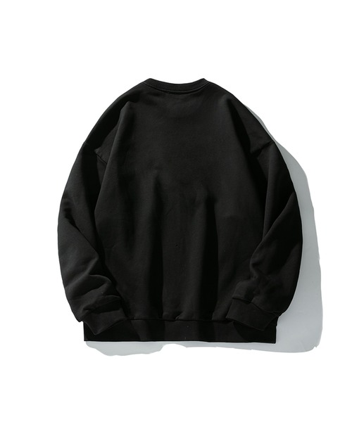 aimoha（アイモハ）の「aimoha outdoor　ワッペン刺繍  クールネックプルオーバー　スウエット（スウェット・レディース・ベージュ/ブラック/チョコ・LARGE/MEDIUM/X-LARGE）」の8枚目の写真