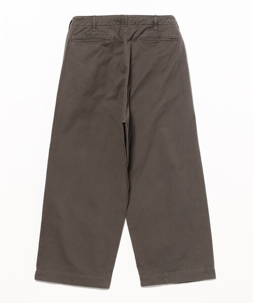 BEAMS JAPAN 2プリーツ チノ NAVY SIZE:L BEAMS JAPAN (BEAMS JAPAN) New Big Chino Trousers (pants