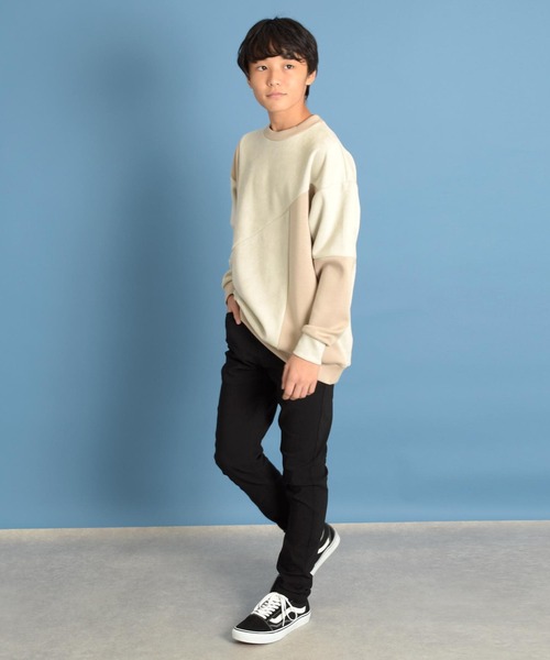 GLAZOS（グラソス）の「【あったか】スーパーストレッチ裏起毛・スリムパンツ（その他パンツ・キッズ・ブラック/マルチ/カーキ・140cm/150cm/160cm/170cm）」の4枚目の写真