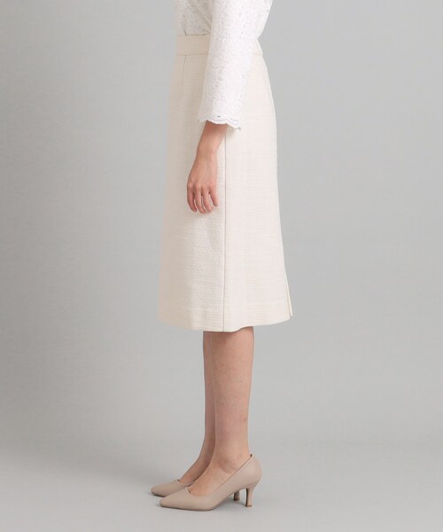 OPAQUE.CLIP（オペークドットクリップ）の「◆≪通勤・セレモニー/セットアップ対応≫ コットンツイードタイトスカート（スカート・レディース・ブラック系3/オフホワイト/ネイビー・40/38/36/42）」の22枚目の写真