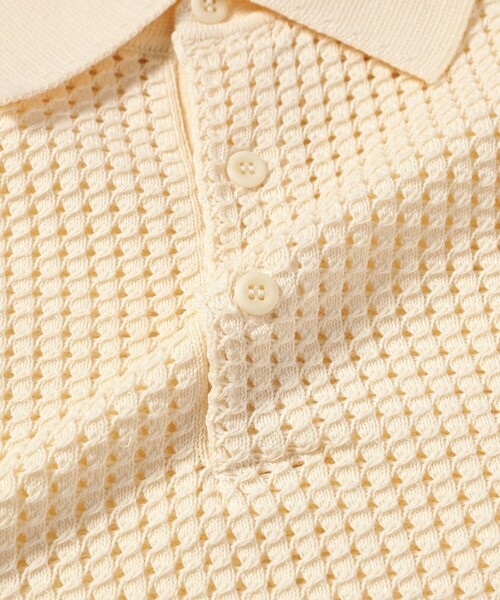 BEAMS（ビームス）の「BEAMS / 9ゲージ メッシュ ポロシャツ（ポロシャツ・メンズ・ナチュラル/ブラック・XL/M/L/S）」の19枚目の写真