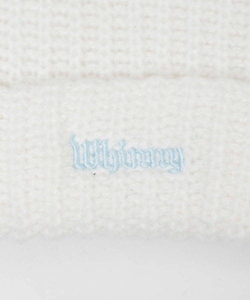 Whinny（ホワイニー）の「Whinny/とらわれし猫のカリスマ（ニットキャップ/ビーニー・レディース・ホワイト/ブラック・FREE）」の10枚目の写真