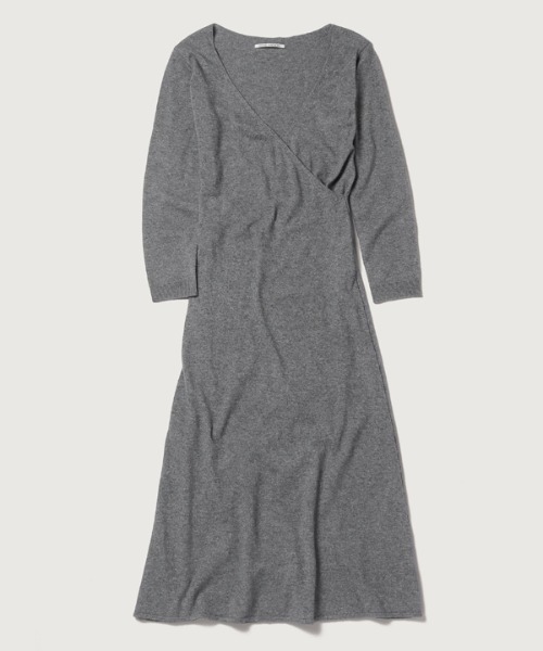 JOSE MOON(ジョゼムーン)の「2WAY WOOL MAXI DRESS/ツーウェイウールマキシドレス(ワンピース・レディース・ブラック/グレー・FREE)」の16枚目の写真