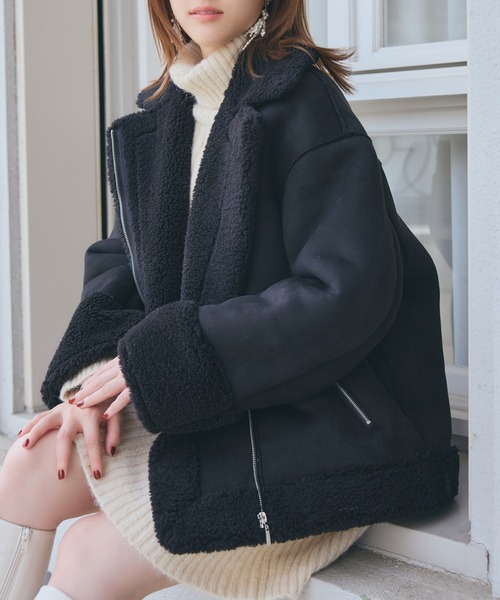 felim フェイクムートンジャケット 高から 