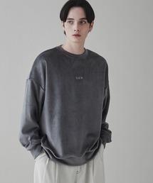 LUCY | LUCY/マイクロシャギーワンポイント刺繍プルオーバー(スウェット)