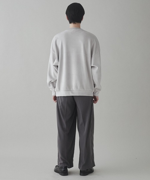 LUCY（ルーシー）の「LUCY/マイクロシャギーワンポイント刺繍プルオーバー（スウェット・メンズ・ダークグレー/ライトグレー/ブルー・MEDIUM/LARGE）」の16枚目の写真