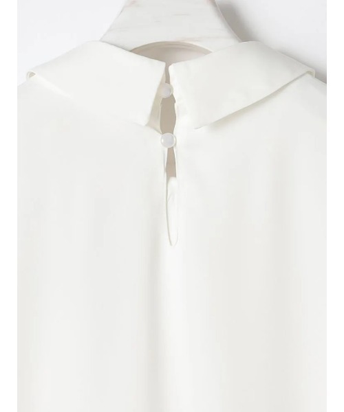 Perfect Suit FActory（パーフェクトスーツファクトリー）の「衿付きブラウス　オフホワイト/ブラック/ワイン（シャツ/ブラウス・レディース・オフホワイト/ブラック・M/L/S）」の7枚目の写真