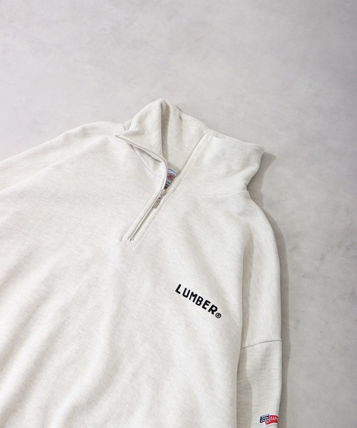 LUMBER(ランバー)の「LUMBER ジップアップスウェット(スウェット・メンズ・オートミール/レッド系その他・LL/L/M)」の15枚目の写真